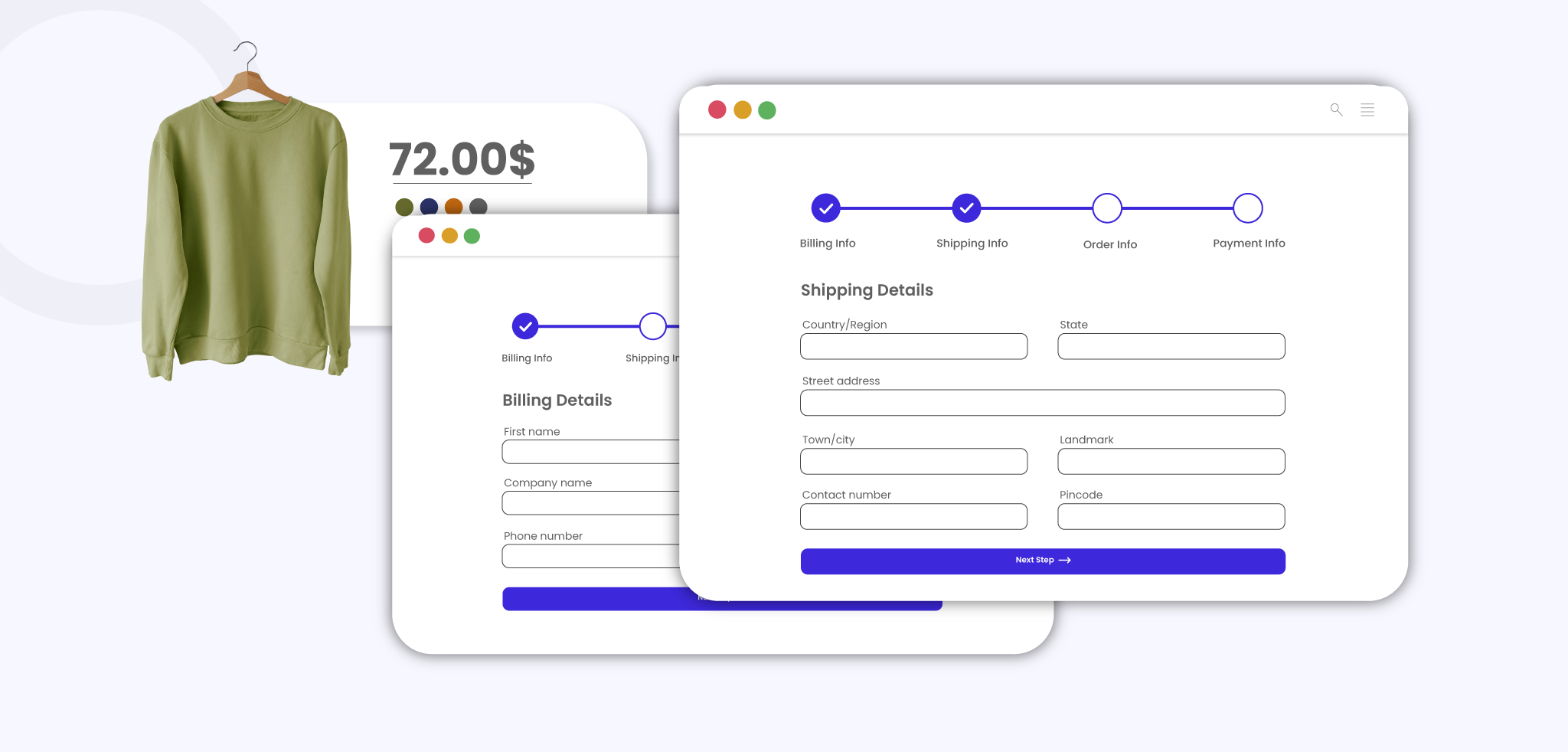 Pago de una sola página vs Pago de varios pasos para WooCommerce