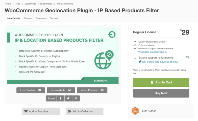 Complemento Geoip de WooCommerce
