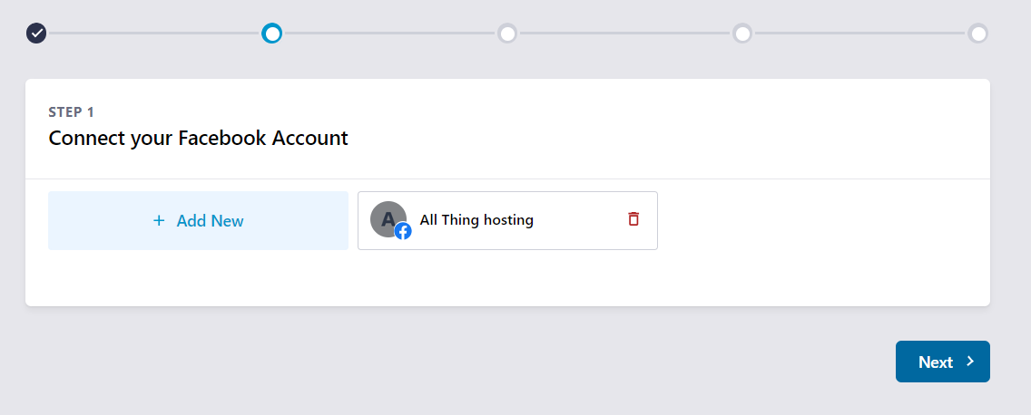 la configuración está completa. Para continuar, haga clic en Siguiente