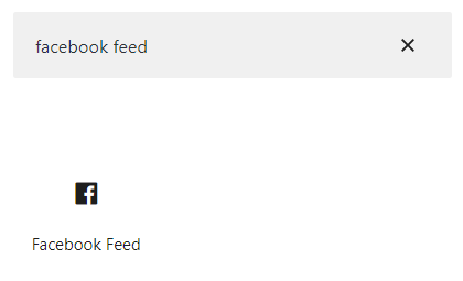 Utilice el bloque Feed de Facebook