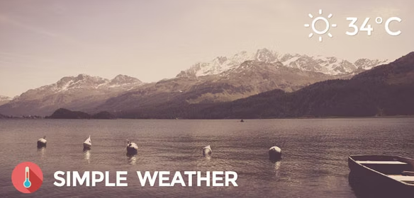 Complemento de pronóstico del tiempo simple
