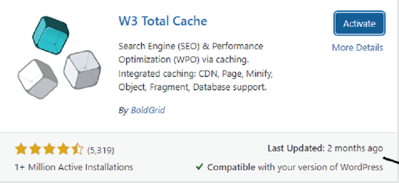 Compresión GZIP usando W3 Total Cache