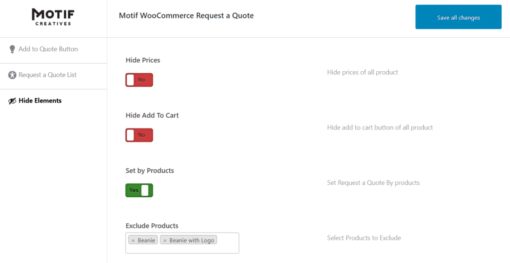 complemento de cotización avanzada de motivo woocommerce