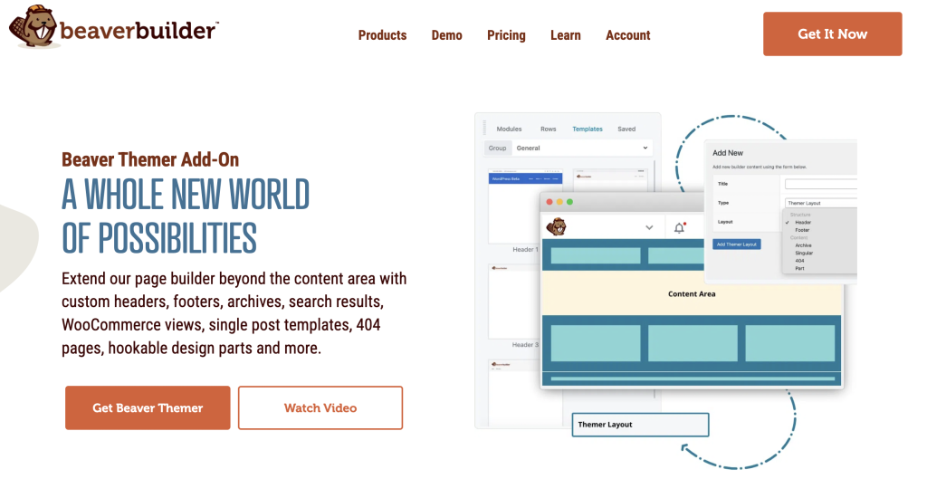5 potentes plugins de contenido dinámico de WordPress para inyectar dinamismo a su sitio web en 2024 5 Página de inicio de Beaver Themer