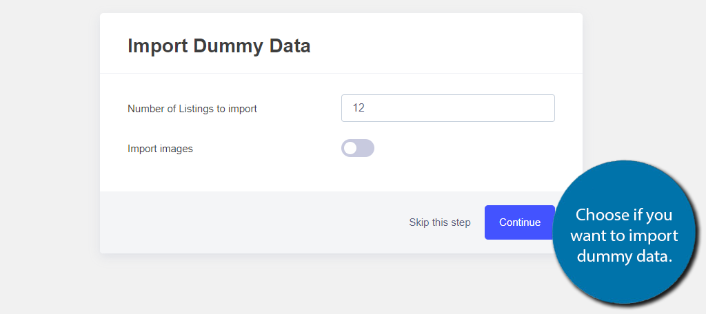 Importar datos ficticios