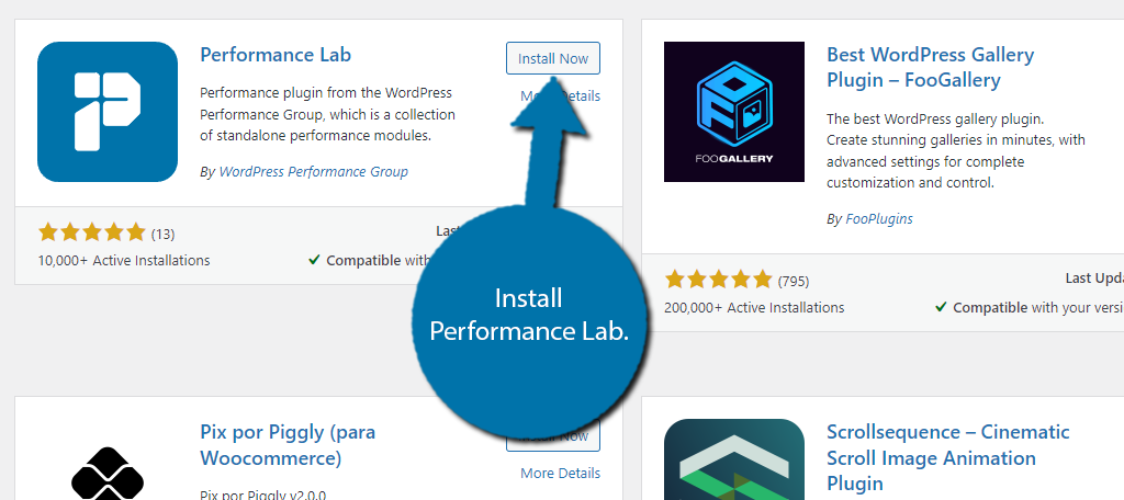 Instalar el laboratorio de rendimiento