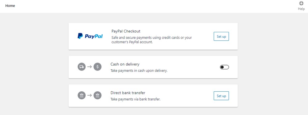 WooCommerce-Payment-methods Métodos de pago de WooCommerce