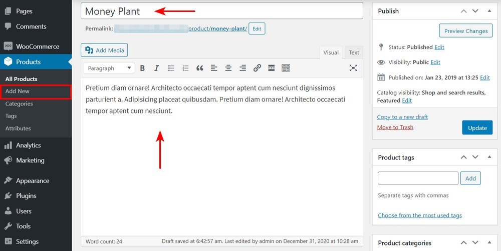 WooCommerce-add-product WooCommerce añadir producto