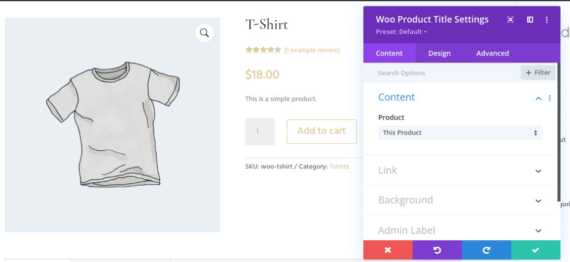 product-title-module-1 El módulo de título del producto WooCommerce de Divi.