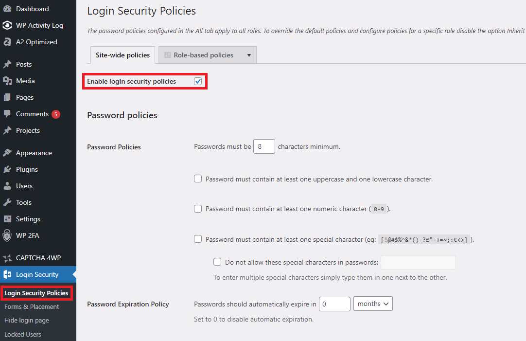 Cómo definir requisitos estrictos de contraseña de WordPress - TECHWIBE