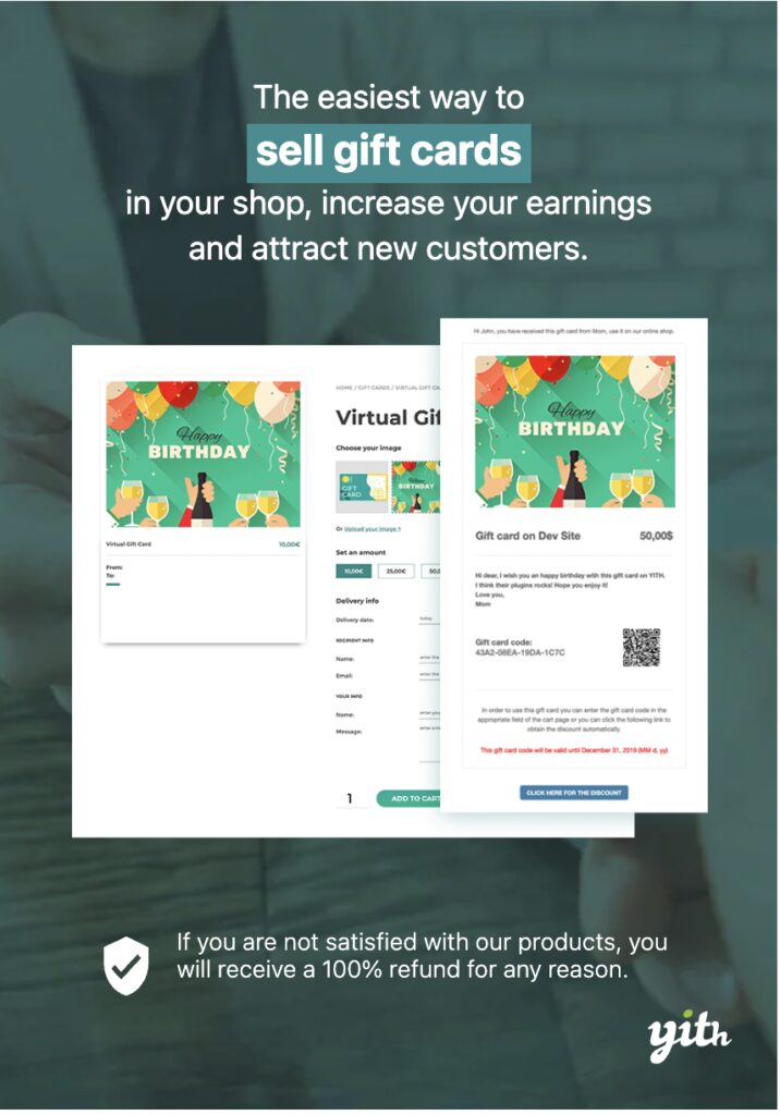Plugin de tarjetas de regalo YITH WooCommerce